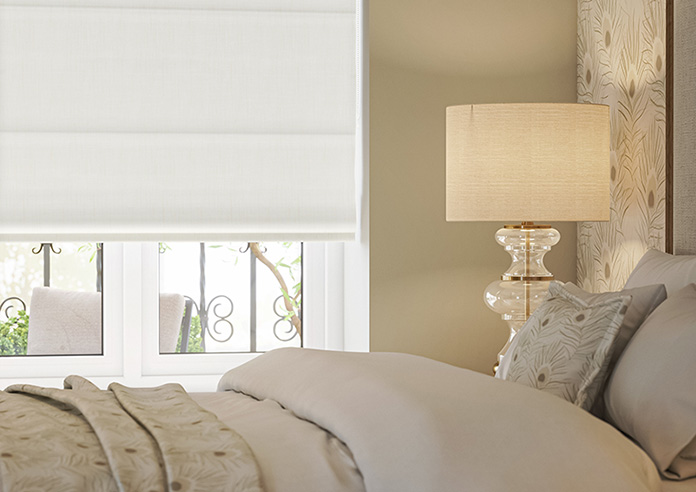 Rhea, Eskimo White - Roman Blind - Image 5